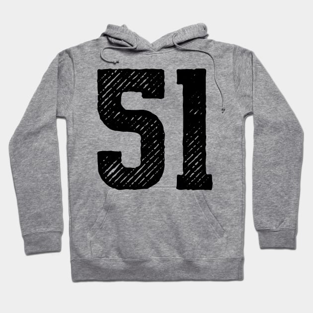 Fifty One 51 Hoodie by colorsplash